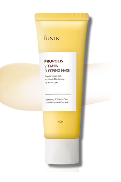 iUNIK Propolis Vitamin Sleeping Mask – Overnight Glow, Hydration & Brightenin...