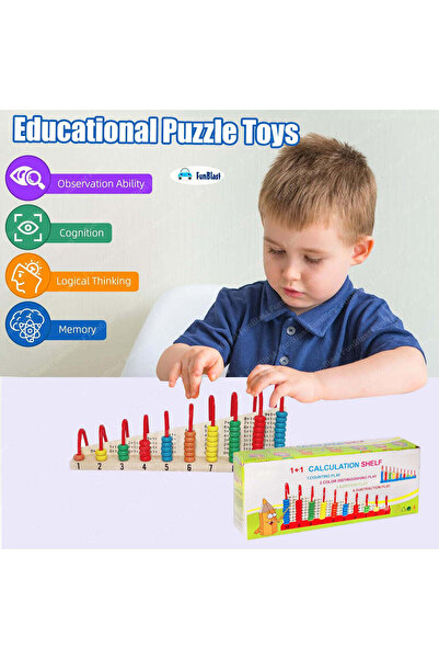 China Made FunBlast Wooden Double – Sided Calculation Shelf Abacus