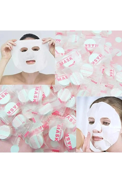 MixmioLife Sıkıştırılmış Yüz Maskesi Tablet – Suda Açılan Doğal Pamuk Maske, ...