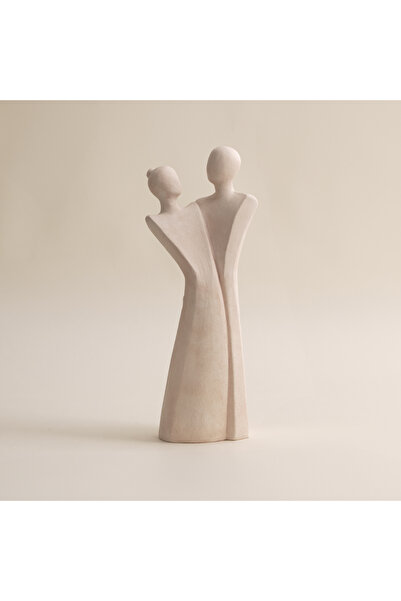 homez white resin woman sculpture 14.8*9.7*38.2 cm