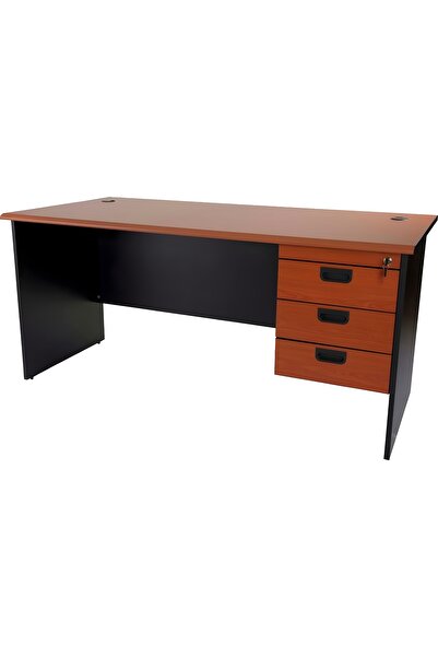 Generic Modern Office Study Desk with 3 Drawers – 140×75 cm Wooden Top Comput...