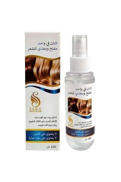 SARA BEAUTY & CARE بخاخ تفتيح وتغذية الشعر ثنائي المفعول 100 مل