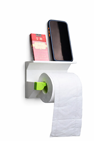 OEM Raflı Duvara Monte Tuvalet Kağıdı Askılığı | Telefon & Yedek Rulo Koyma A...