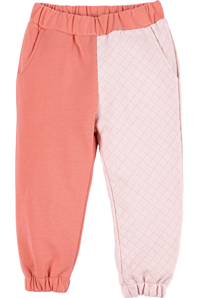 Mamino İki Renkli Kapitone Detaylı Kız Çocuk Eşofman Alt 16893