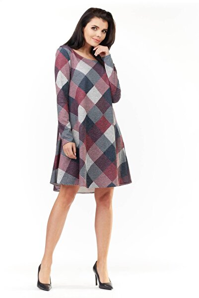 Awama Dress M158 - Grid - L/XL