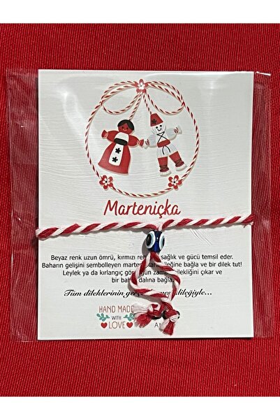 BAE ATOLYE Marteniçka Evil Eye Beaded Bracelet with Card