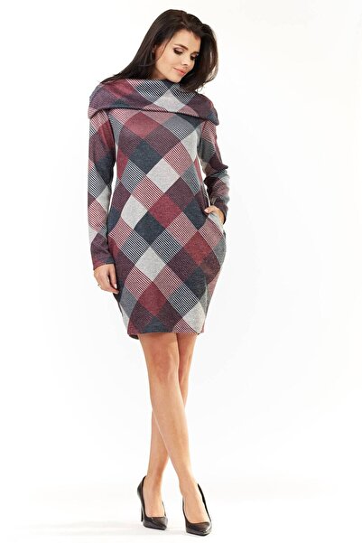 Awama Dress M159 - Grid - S