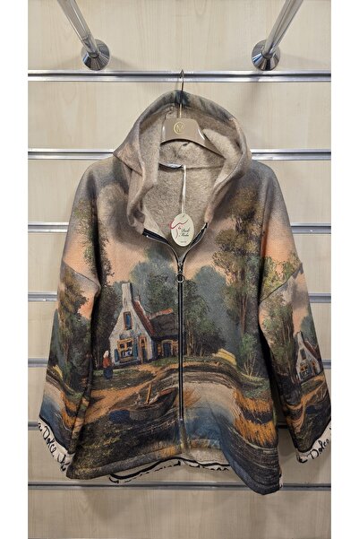 Park Moda Patterned Felt Coat