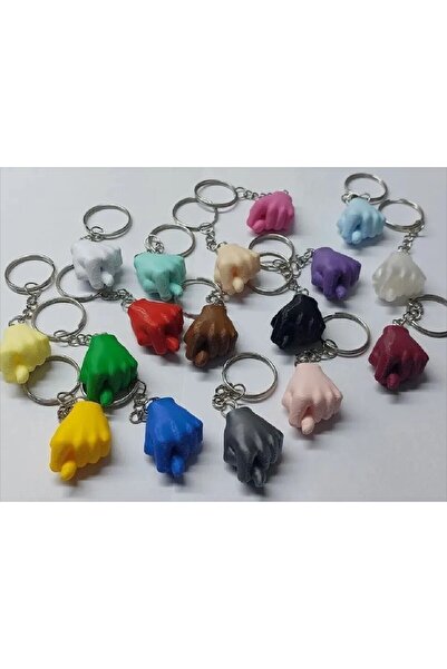 3D Atölyem Renkli 3D Baskı Nah Çeken Anahtarlık