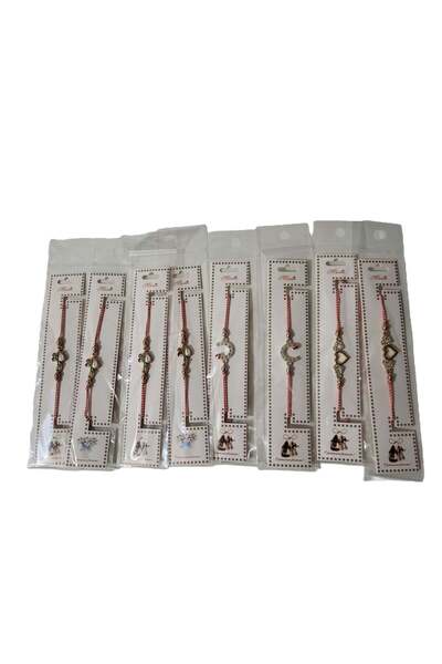 FASHİON JEWELRY Martisor bratara - set 10 martisoare snur reglabil