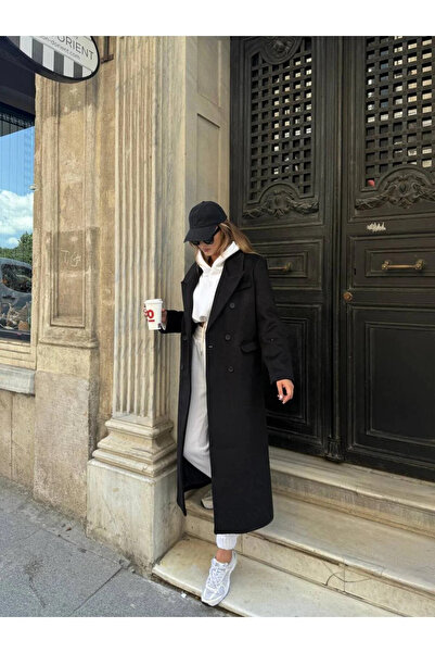 My Blog Black Embroidered Coat - 407010