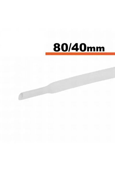 OEM White heat shrink tube 80mm/ 40mm 0.5m