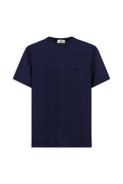 Kiğılı Tricou cu mânecă scurtă, cu croiala obișnuită, cu broderie guler rotund