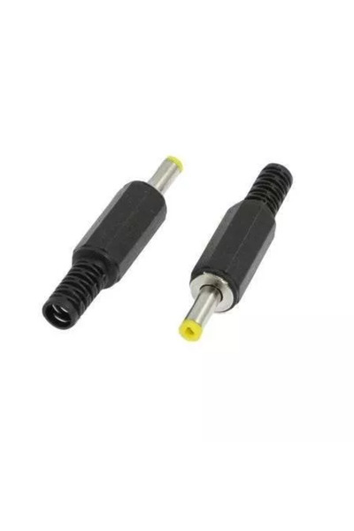 OEM DC male plug with cable protector pin 9mm 1.7x4mm