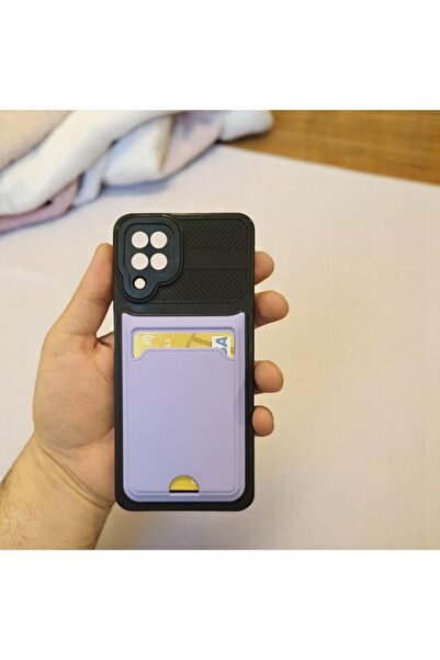 RONA STORE Samsung Galaxy A12 Compatible Camera Protected Card Holder Case (R...