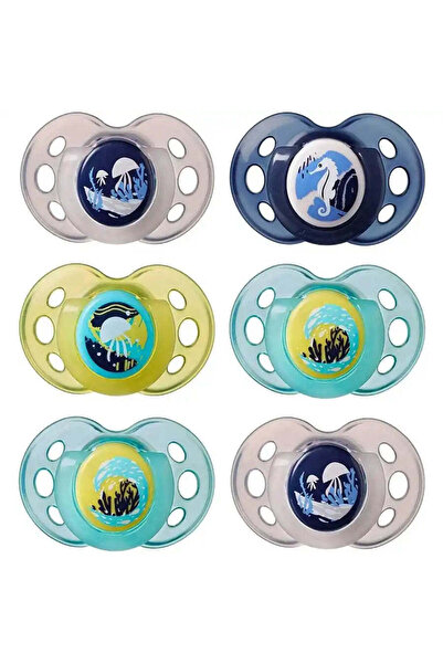 tommee tippee Night Time Soother, Pack of 6, (18-36 months)