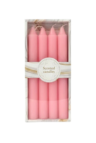 Generic شمع معطر انيق لتزيين طاولة عشاءك الراقية لون احمر - رائحة نظافة