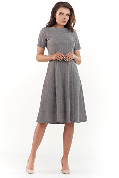 Awama Dress M166 - Grid - S