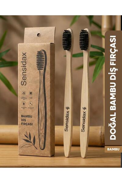 SENSİDAX Doğal Bambu Diş Fırçası -1+1 adet- Orta Sert(Medium)