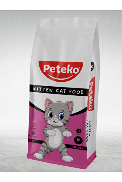 PetEko Yavru Tavuklu Kedi Maması 15 Kg