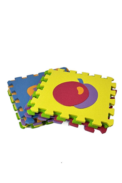 GFO Set 9 Covorase Puzzle din Spuma cu Fructe, 30×30 cm, Culori Vesele, Ideal...