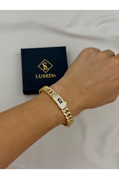 Luseda VIP Zirkon Taşlı Gurmet Kelepçe Bileklik