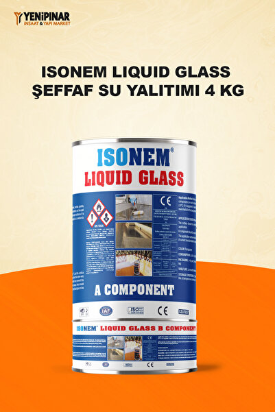 Isonem Lıquıd Glass Şeffaf Su Yalıtımı 4 Kg