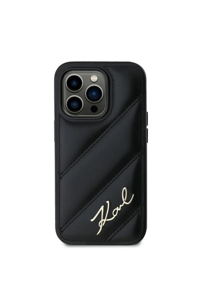 Karl Lagerfeld Quilted Case for iPhone 13 Pro Max - Black