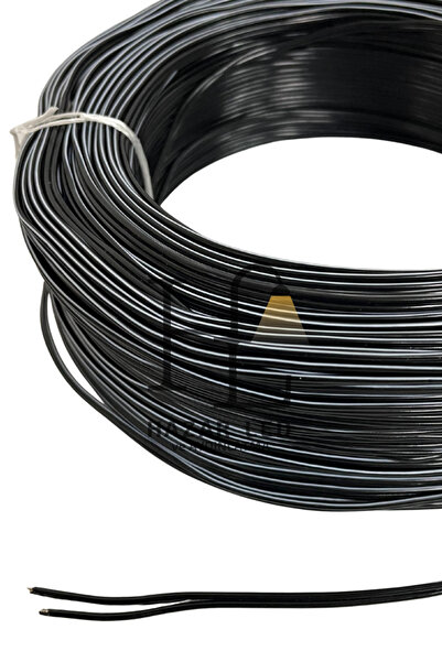 Hazar Led 2 Pin JST Elektrik Kablosu 2'li Şerit Led Kablo 2X0,22MM Siyah Beya...
