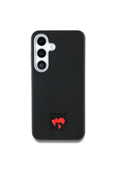 Dkny Leather Heart Case for Galaxy S25 - Black, Stylish Protection