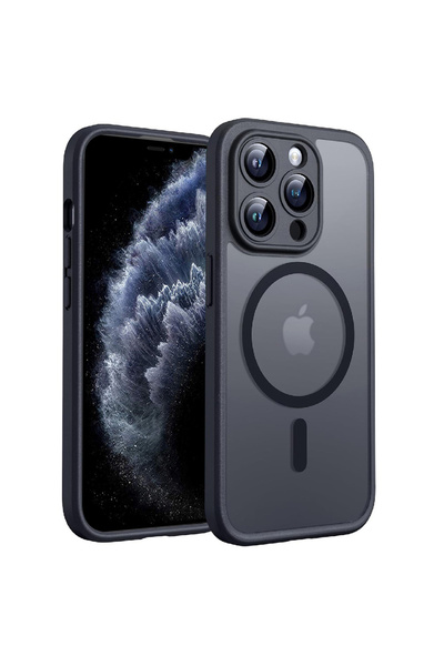 Techsuit Husa iPhone 11 Pro Max PureFrost MagSafe, negru frost
