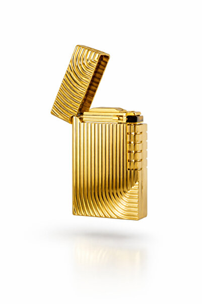 Tisaati Premium Serisi Özel Çizgi İşlemeli Tasarım Lüks Benzinli Çakmak-Özel ...