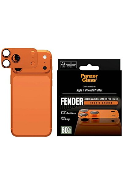 CARE by PanzerGlass® PanzerGlass Fender Camera Protector, Orange for iPhone 1...