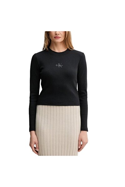 Calvin Klein T-shirt A-LS MONOGRAM BABY TEE Women