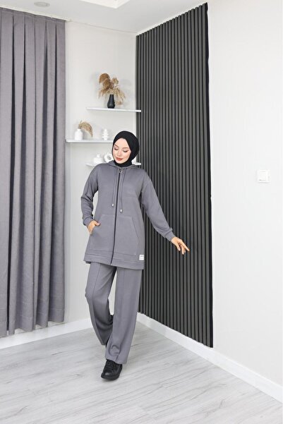 GÖZDE GİYİM Modal Double Suit with Hood