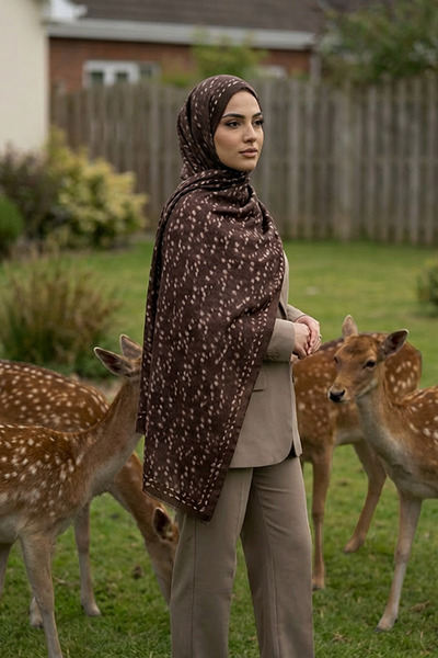 Royalscarf Bambi Soft Şal - Acı Kahve