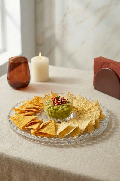 hapeed Lena Model Glass Serving Bowl and Sauce Bowl Set of 2