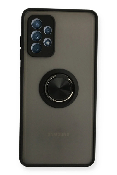 BSN STİL Bsnshop Silicone Cover for Samsung Galaxy A72 Case with Montreal Rin...