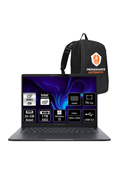 ASUS ExpertBook B5 Ultra 5 225H 24GB 1TB SSD 14" FHD+ W11P Dizüstü Bilgisayar...