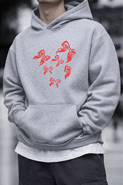 Pink Sky Unisex Printed Hooded Sweatshirt |   Oversized , Cotton, Daily Comfo...