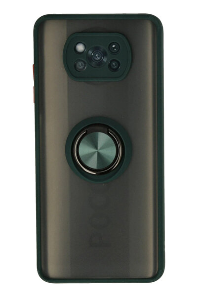 Hulyomer Hub غطاء سيليكون من هوليومر لهاتف شاومي بوكوفون X3 مع حلقة مونتريال ...