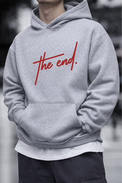 Pink Sky Unisex cu imprimeu cu glugă Swea tricou |   supradimensionat , Bumba...