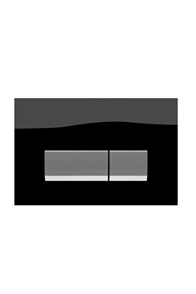 Bocchi Vivente Gömme Rezervuar Kumanda Paneli Metal Cam Siyah 8200-0105