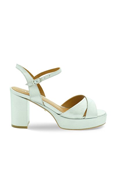 Vario Genuine Leather Platform Shoes V64 Silver