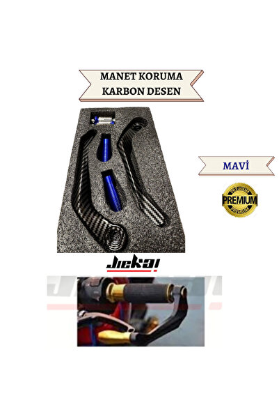 JK ARORA MAX T 150-125 UYUMLU ELCİK KORUMA MANET KORUMA KARBON DESEN MAVİ *M-93