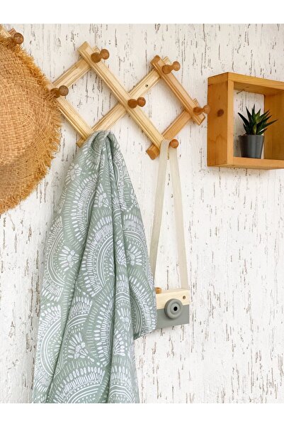 candyron MÜSLİN ÖRTÜ - YEŞİL - 100X100