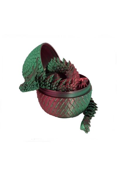Sani Figurine Sani, Dragon in Egg 90 x 115 mm, Green, Red, Green