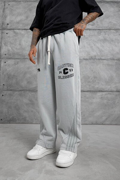 NOMARC Gray 14C53 Printed Baggy Trackpants