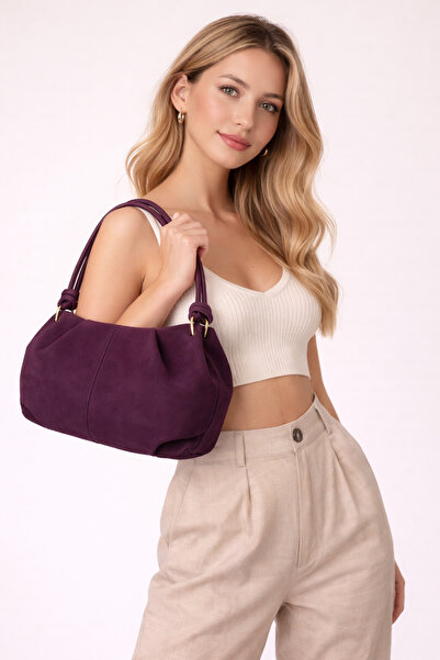 begush canta Kadın Nubuk Omuz Çantası – Günlük Kullanıma Uygun Şık Tasarım