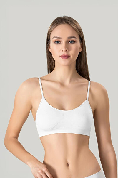 Beruflic Women's Thin Strap Padded Bustier Half Tank Top Bra Set of 3